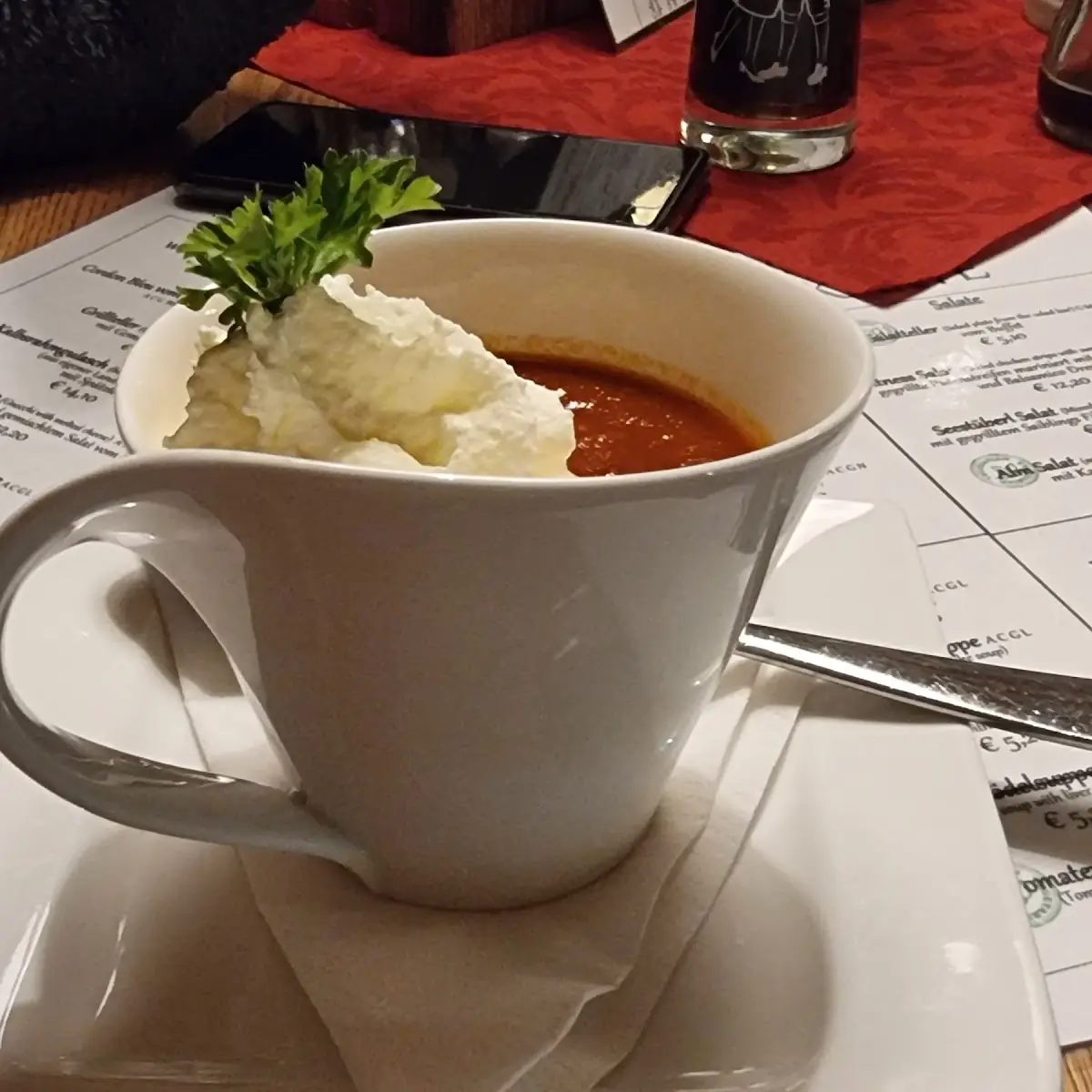 מרק עגבניות tomatencremesuppe